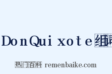 DonQuixote组词是什么意思的图片